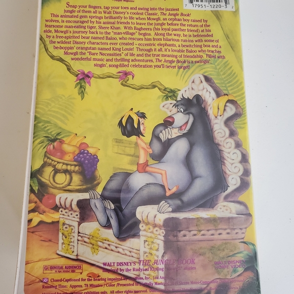 Disney VHS The Jungle Book - Picture 3 of 4